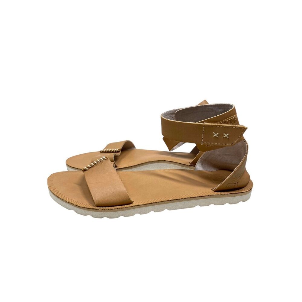 NEW REEF 'Voyage HI' Womens Sandals Gladiator High Leather Brown Strap - Size 8 - Picture 2 of 11